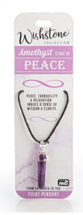 Wishstone Amethyst Point Pendant