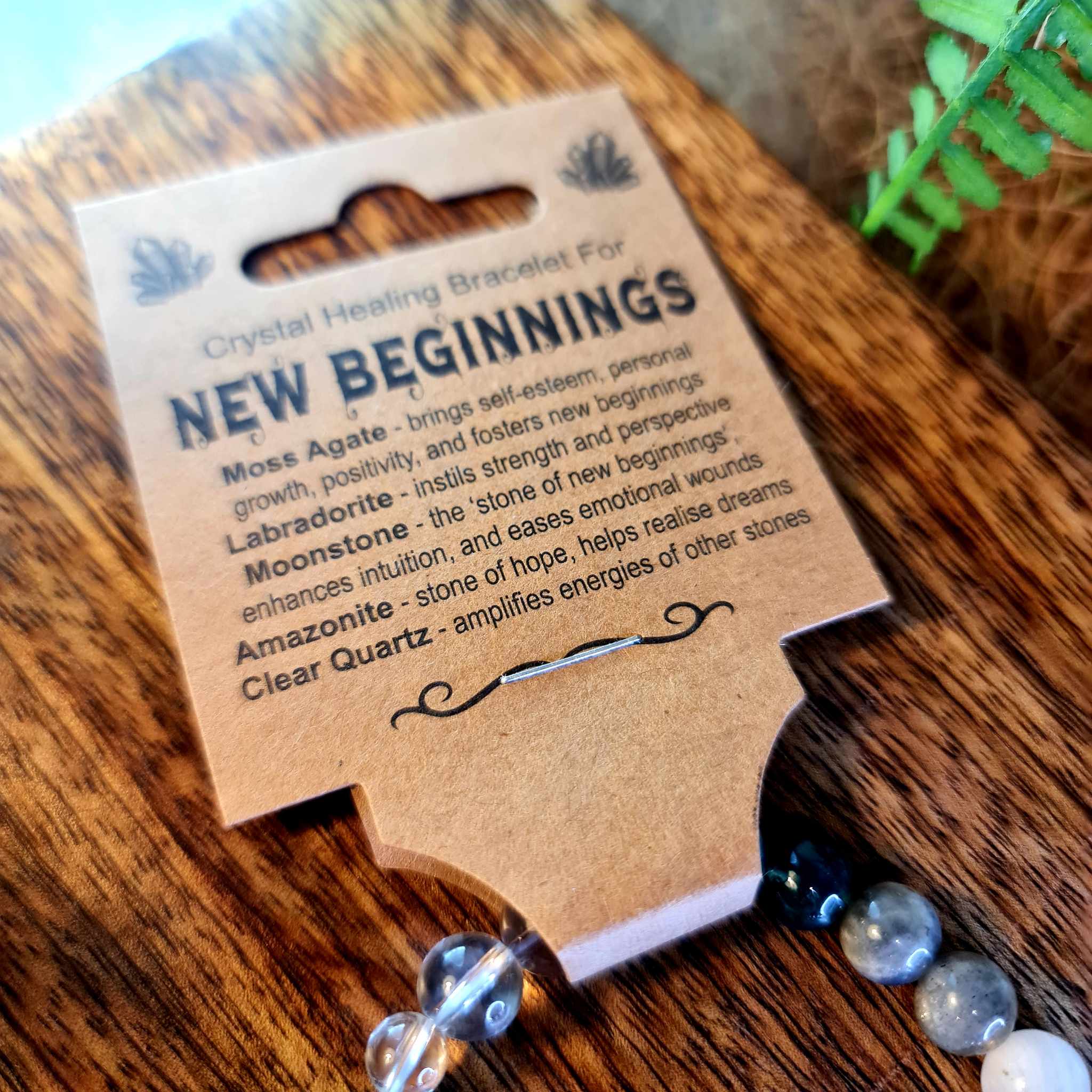 New Beginnings Crystal Bead  Bracelet