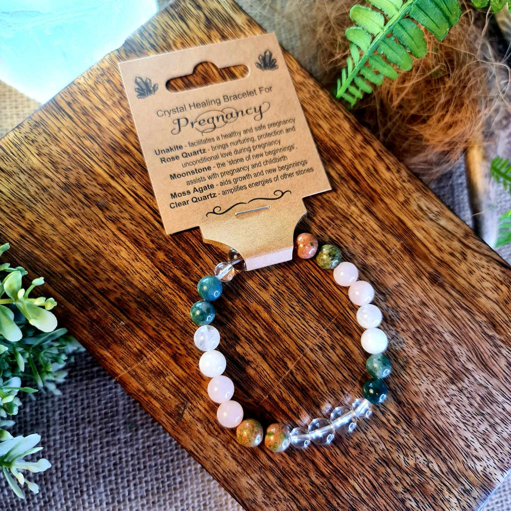 Pregnancy Crystal Bead Bracelet