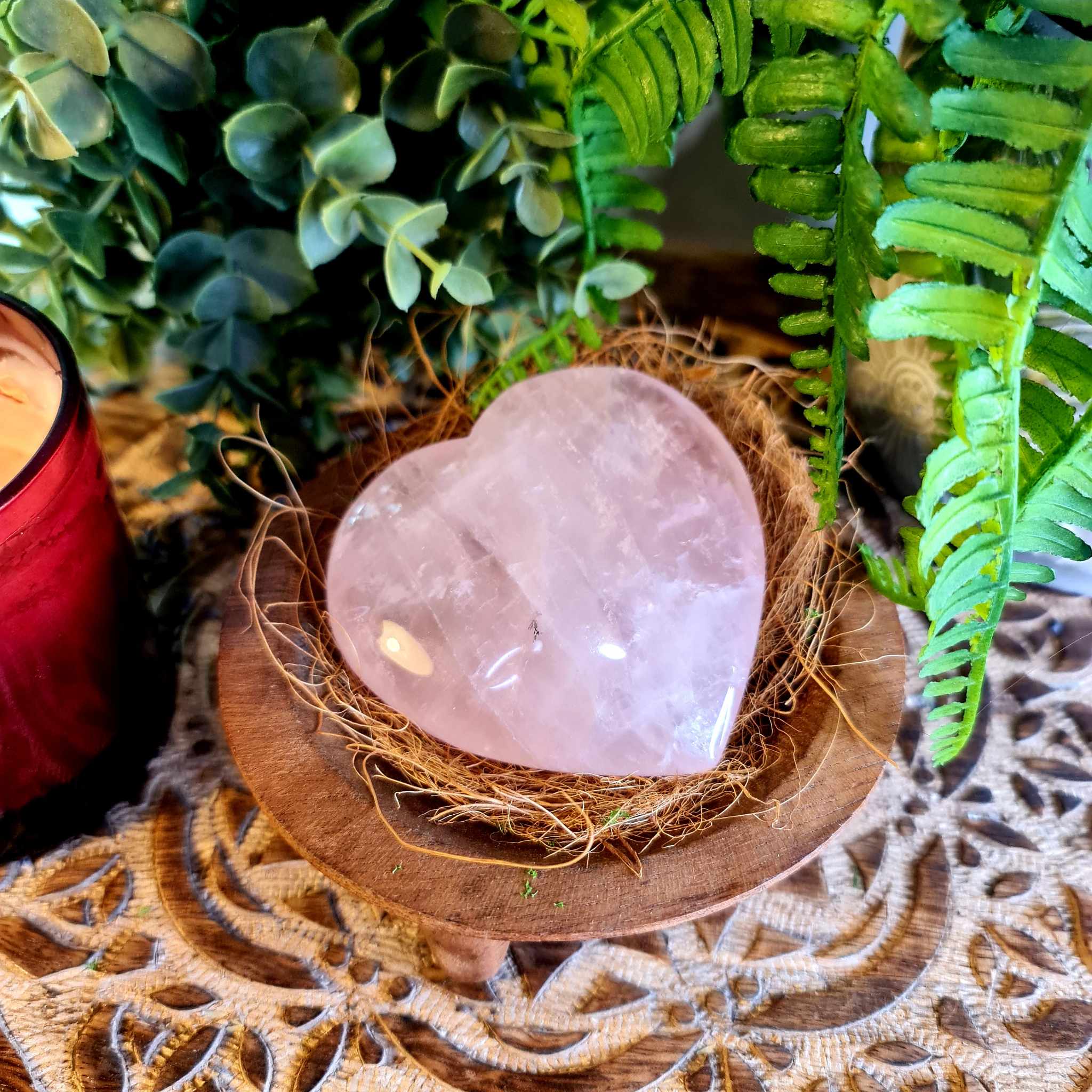 Rose Quartz Heart