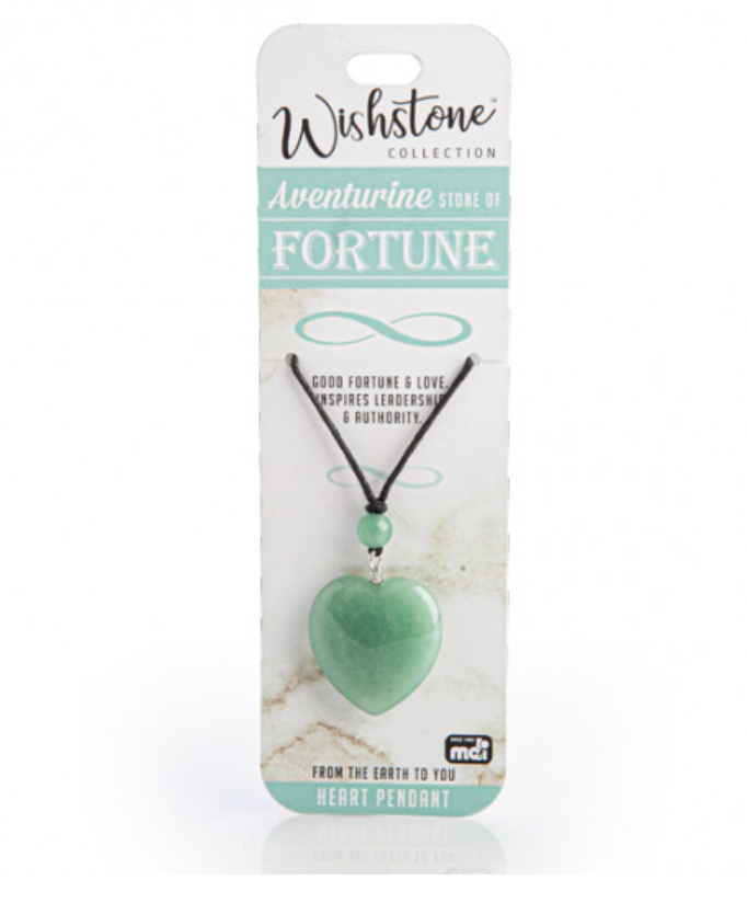 Wishstone Aventurine Heart Pendant