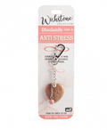Wishstone Rhodonite Heart Bag Charm