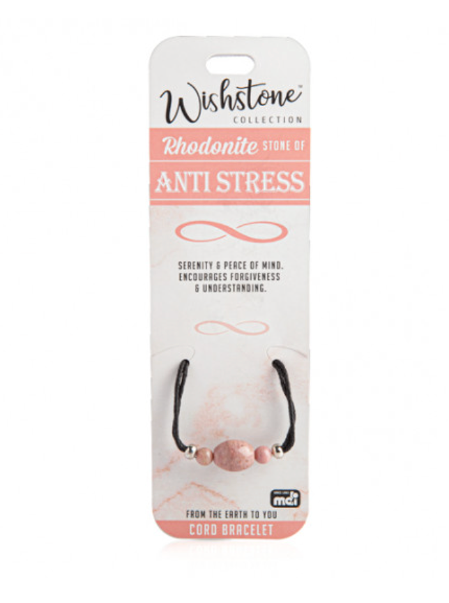 Wishstone Rhodonite Cord Bracelet