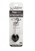 Wishstone Onyx Heart Bag Charm