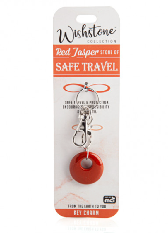Wishstone Red Jasper Key Charm