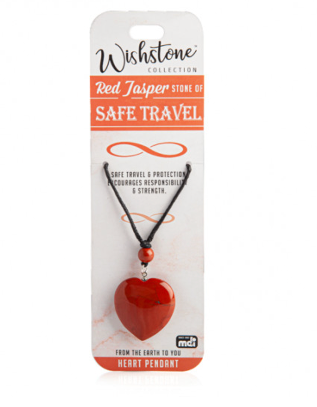 Wishstone Red Jasper Heart Pendant