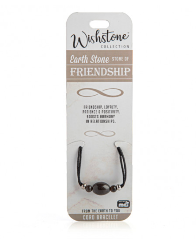 Wishstone Earth Stone Cord Bracelet