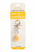 Wishstone Honey Jade Key Charm Stone