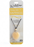 Wishstone Honey Jade Heart Pendant