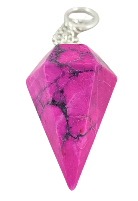 Pink Howlite Pendulum