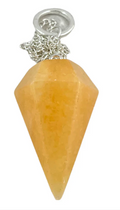 Orange Calcite Pendulum