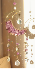 Purple Amethyst Moon Sun Catcher