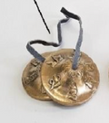 Brass Tingsha Om Mani