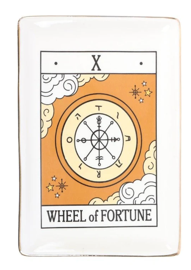 Ceramic Tarot Trinket Dish - Wheel of Fortune