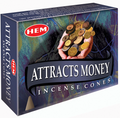 HEM Attracts Money Incense Cones
