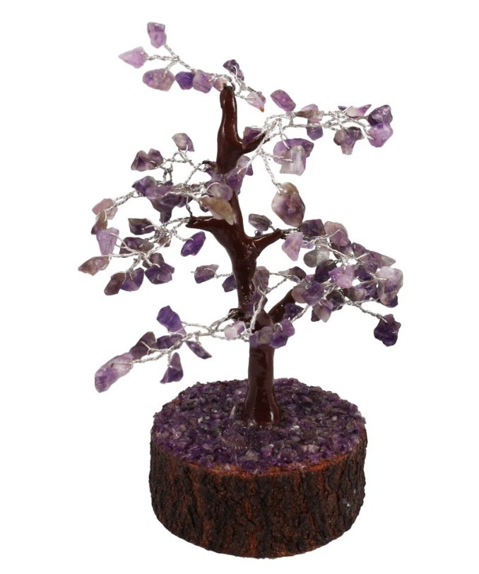 Amethyst Gem Tree 100 Beads 19cm