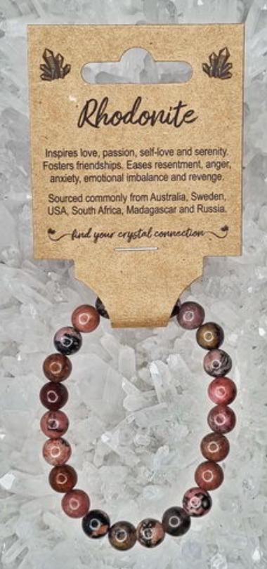 Rhodonite Crystal Bracelet