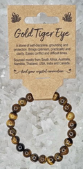 Tiger Eye Crystal Bead Bracelet Large