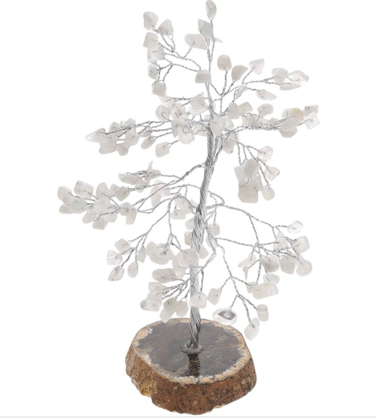 Moonstone Agate Base Gem Tree