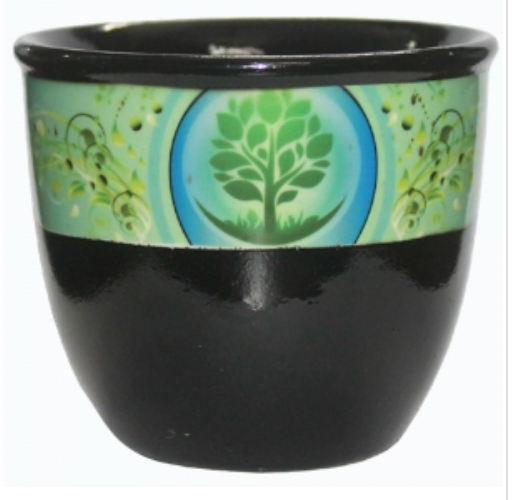 Small SMUDGE BOWL - Tree Of Life Black Print
