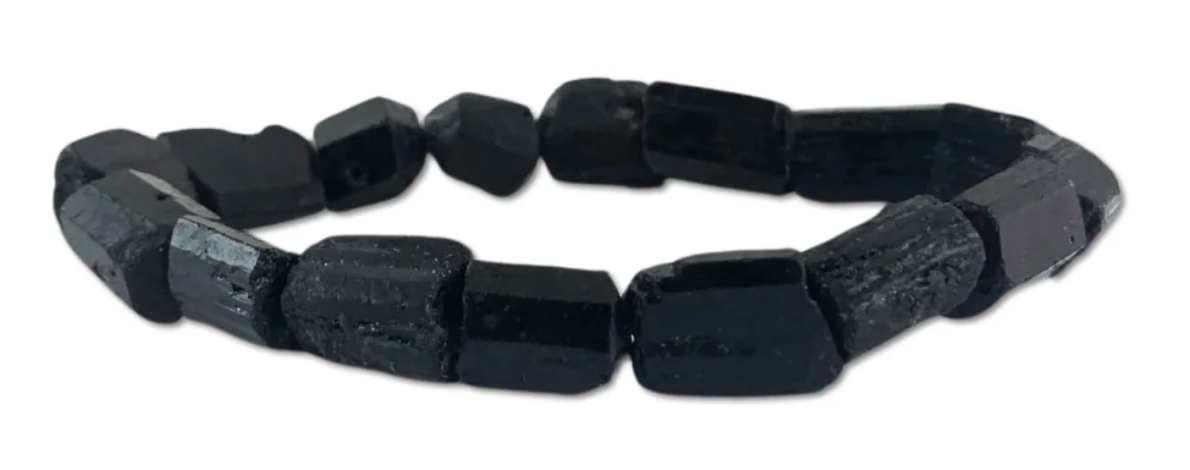 Black Tourmaline Raw Bracelet