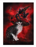 Greeting Card - Cat in Witch Hat