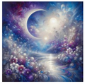 Greeting Card - Moon River
