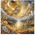 Greeting Card - Golden City