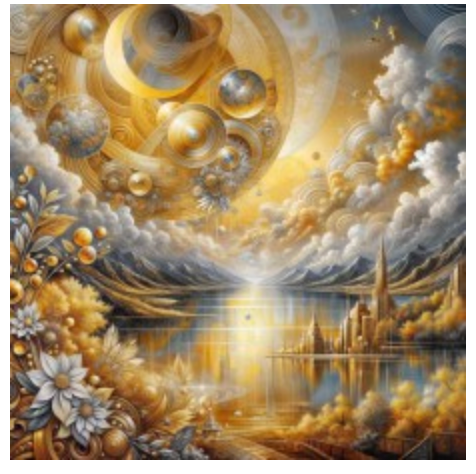 Greeting Card - Golden City