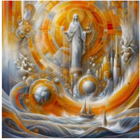 Greeting Card - Angel of the World