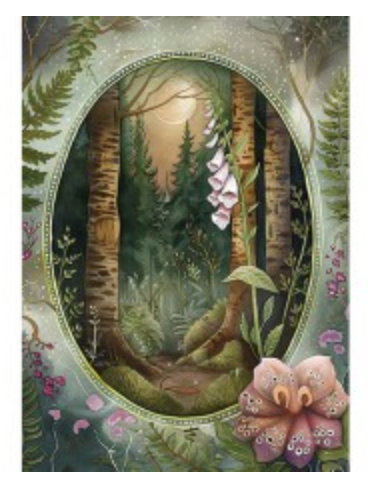 Greeting Card - Foxglove Flower