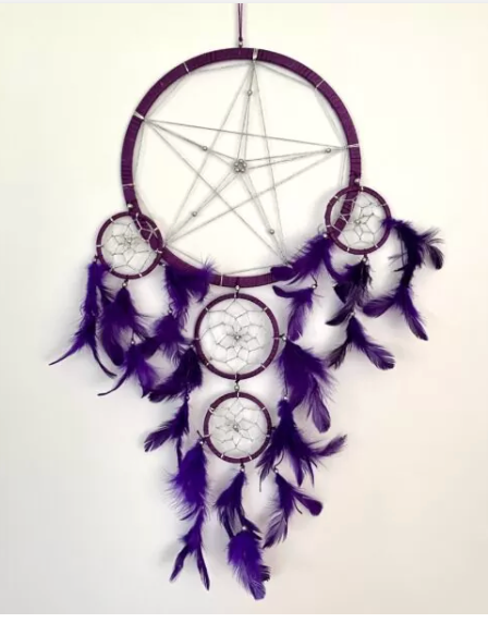 Dreamcatcher Purple Pentagram