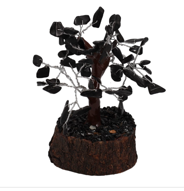 Black Tourmaline Gem Tree 12cm