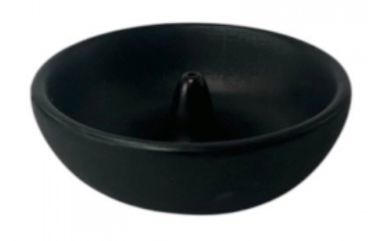 Black Round Incense Holder