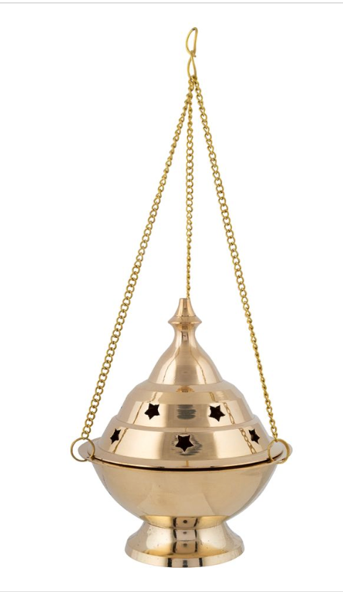 Brass Hanging Incense Holder