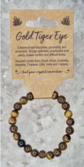 Tiger Eye Crystal Bead Bracelet Medium