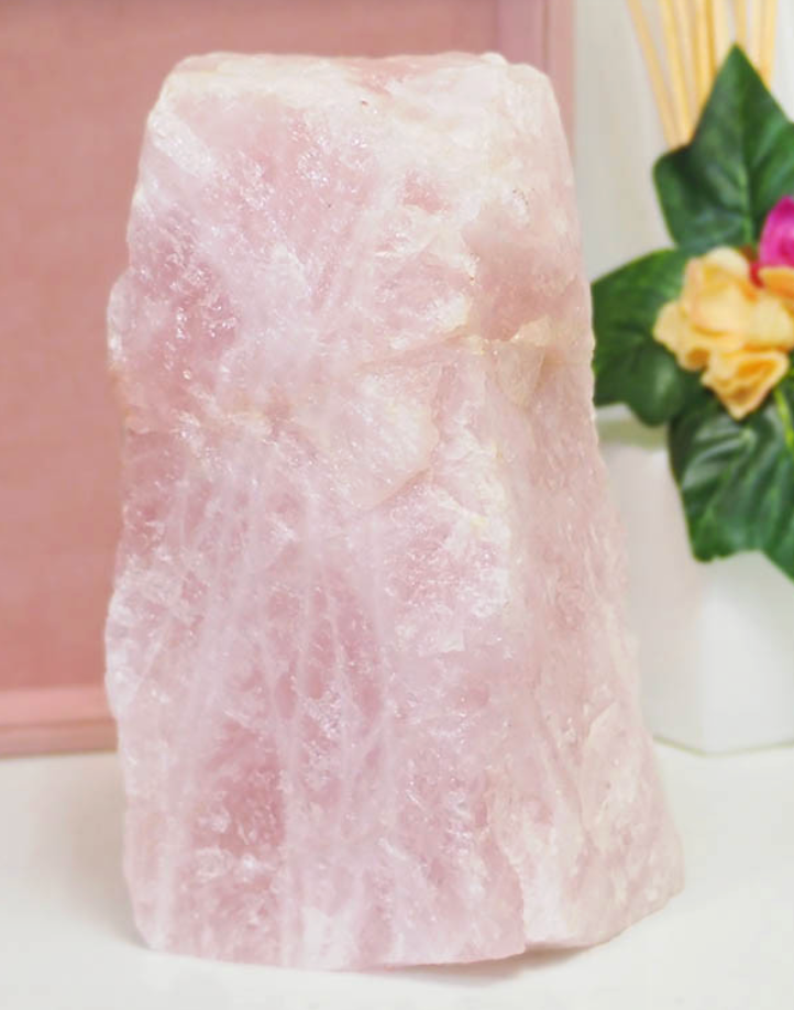 Rose Quartz Crystal Lamp No Base