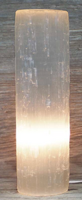 Selenite Cylinder Lamp