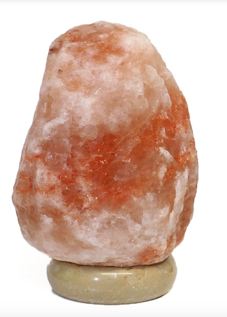 Large (3-5kg) Natural Shaped Himalayan Salt Lamp - Marble Base