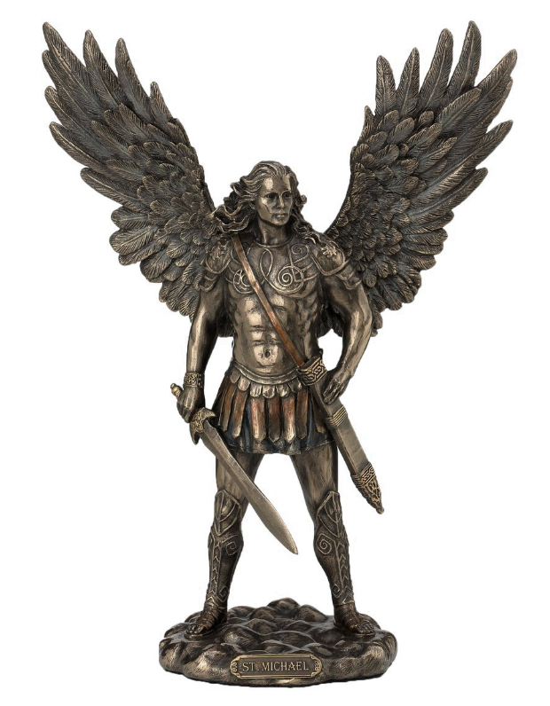 Archangel Michael Statue - 27.5cm Bronze