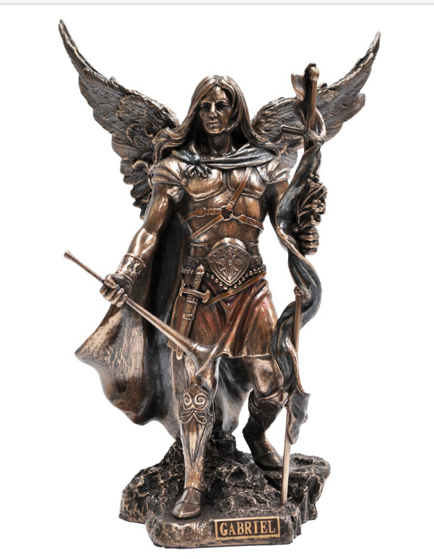 Archangel Gabriel Statue - 23cm Bronze