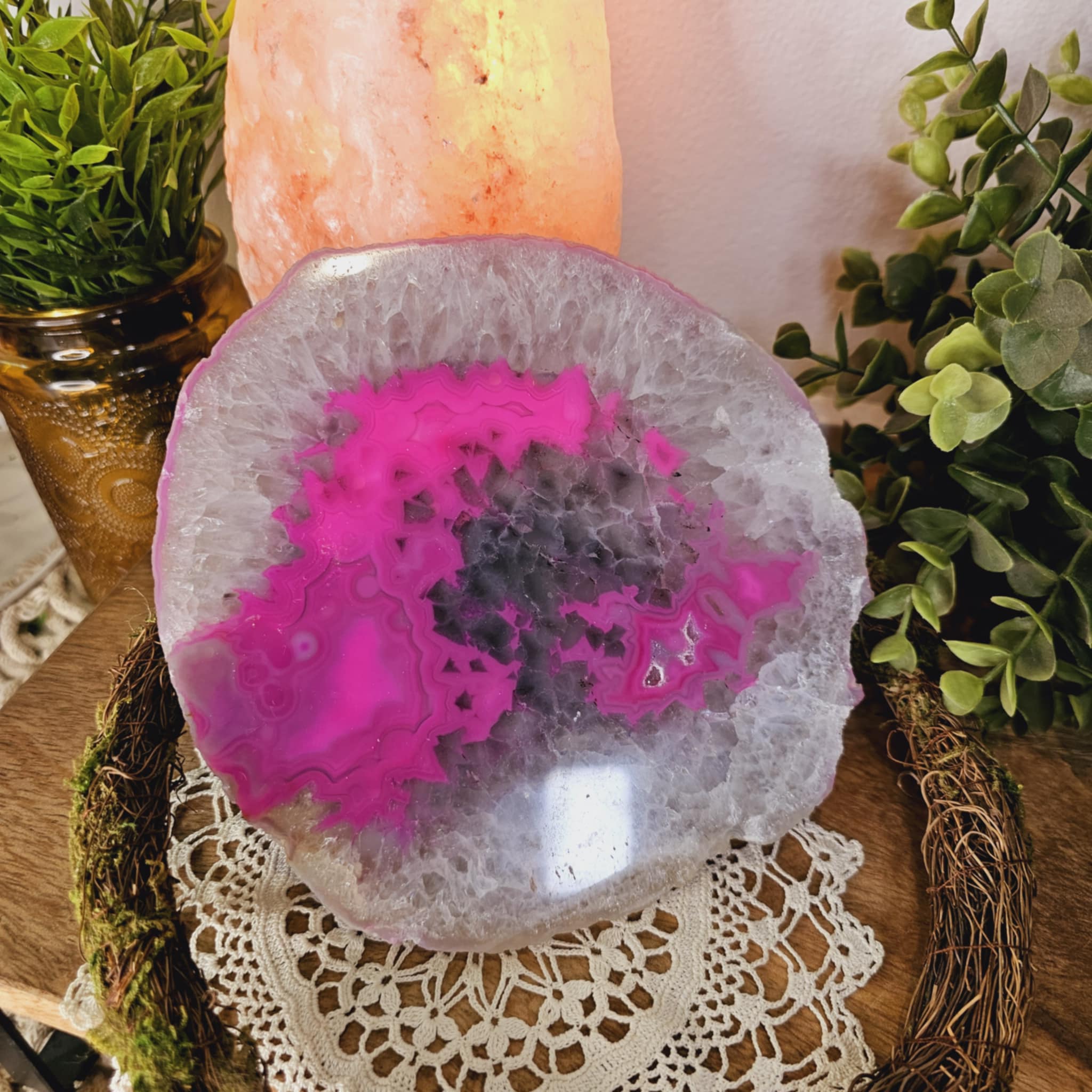 Pink Agate Plate