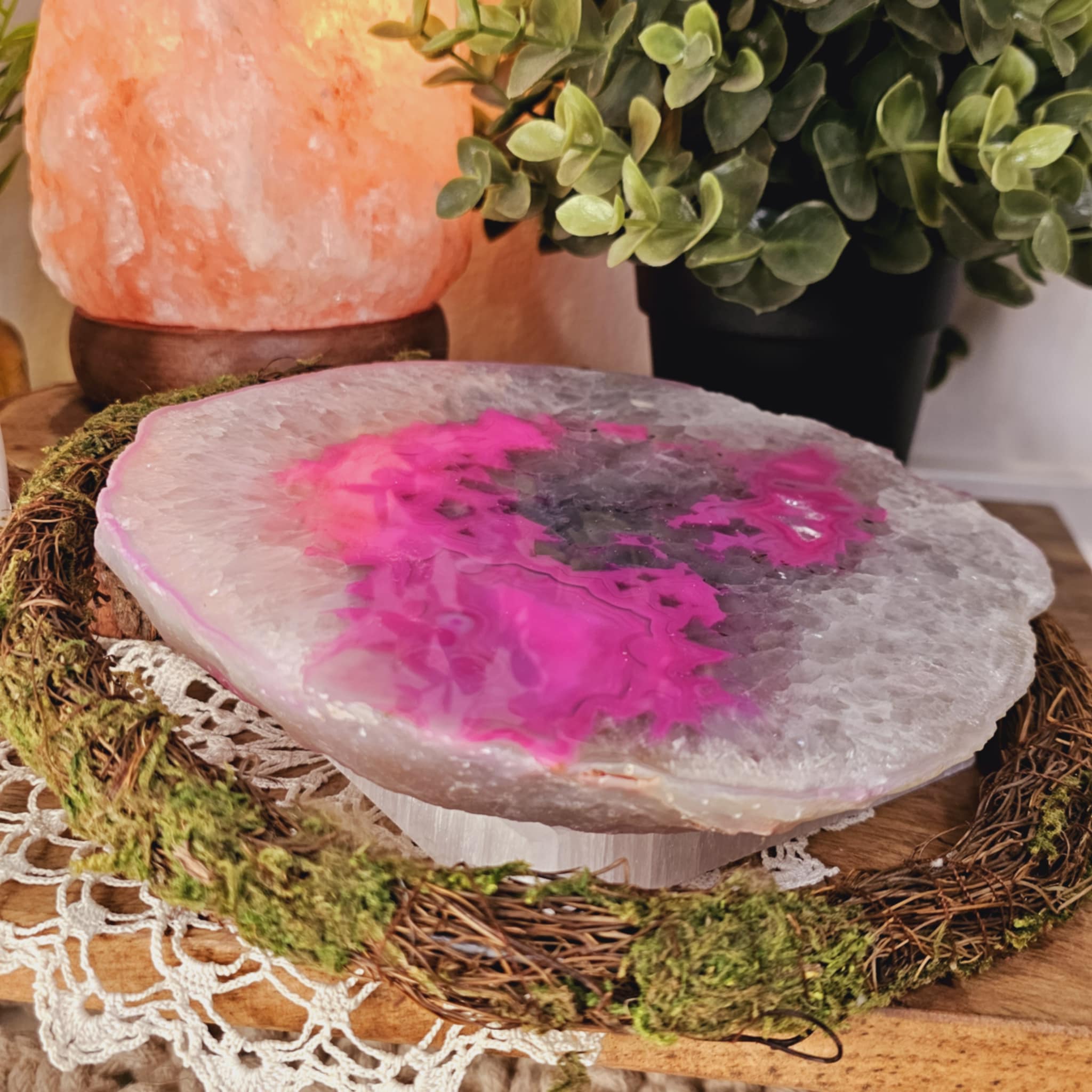 Pink Agate Plate