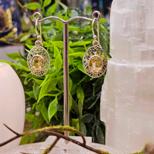 Citrine Sterling Silver Earrings