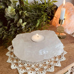 Clear Quartz Tealight Candle