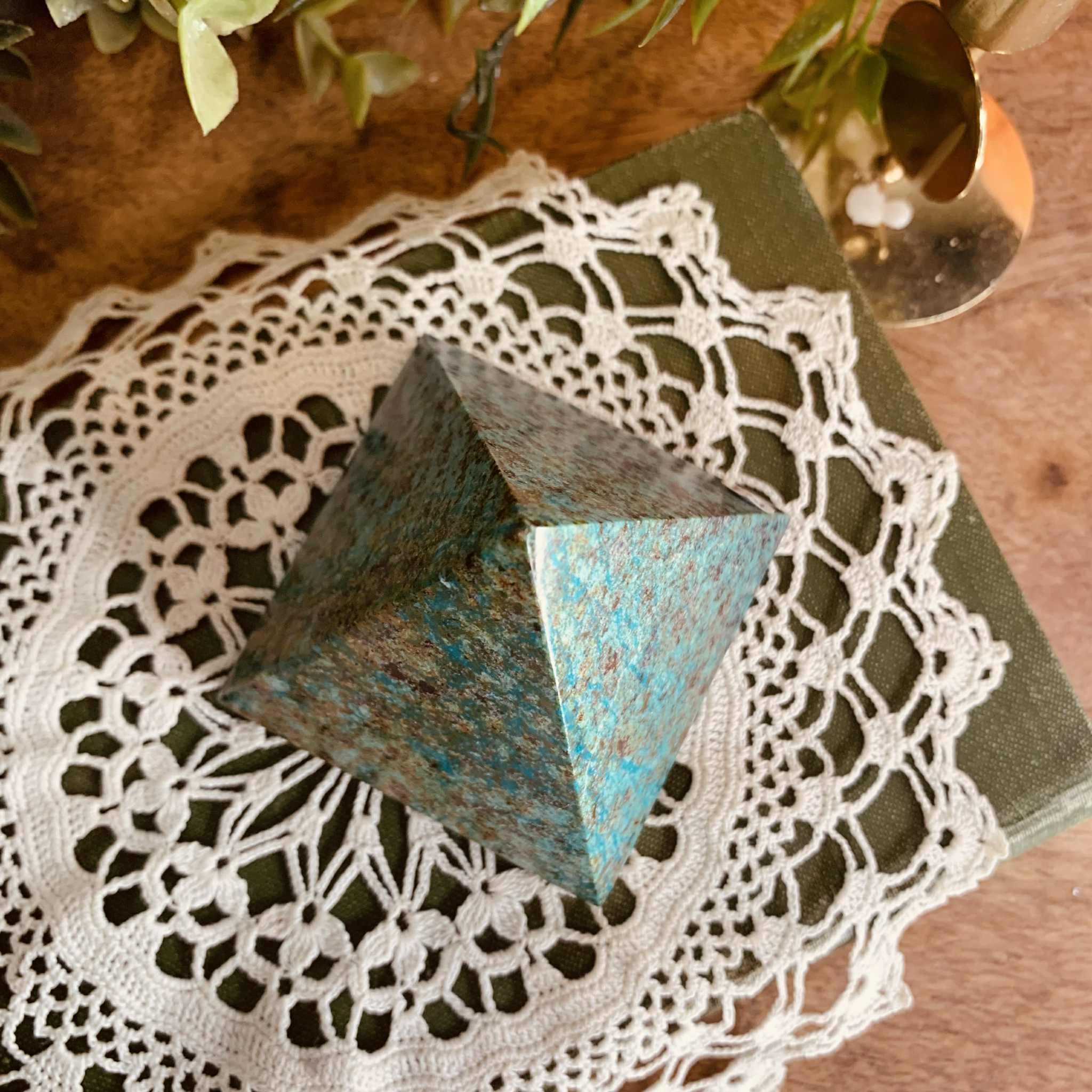 Chrysocolla Pyramid