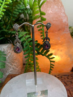 Marcasite and Amethyst Earrings