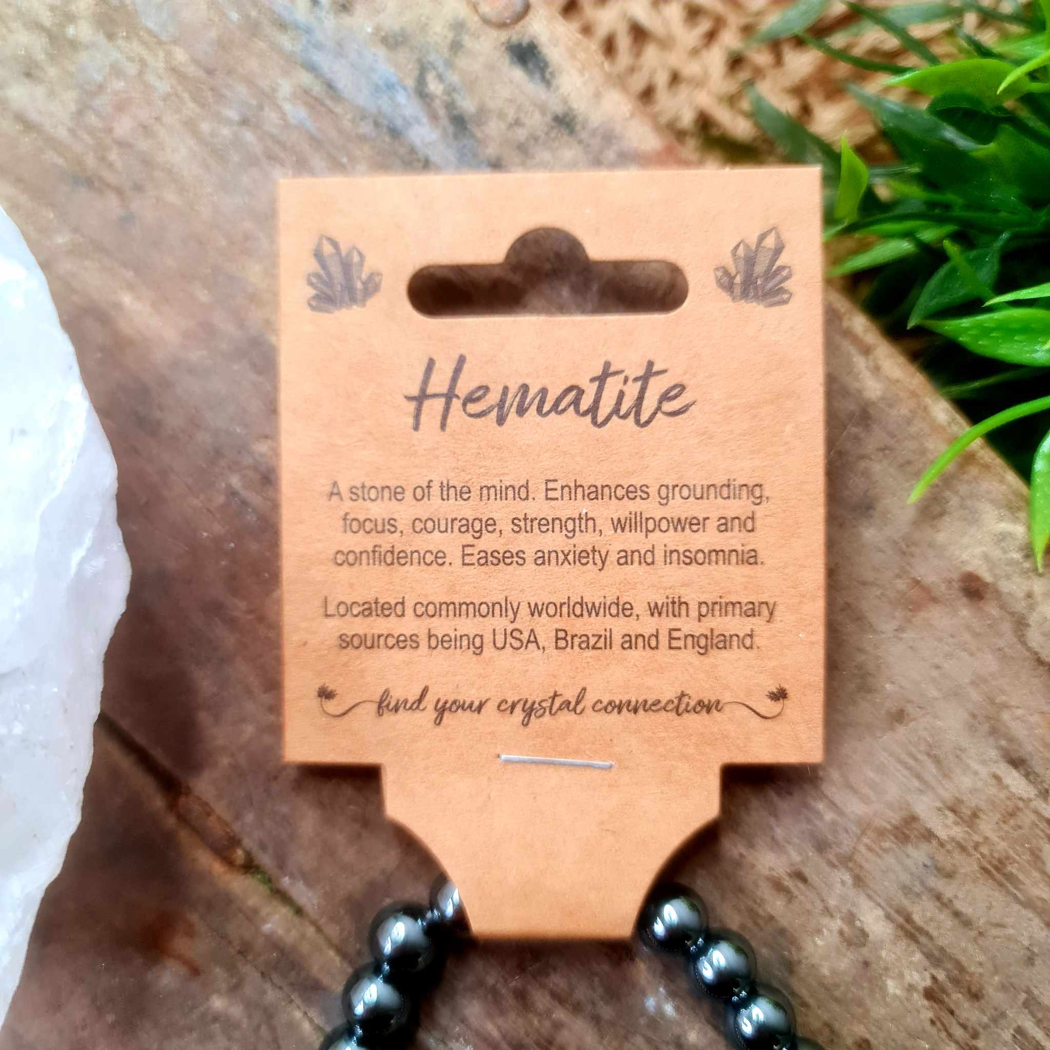 Hematite Crystal Bracelet Medium