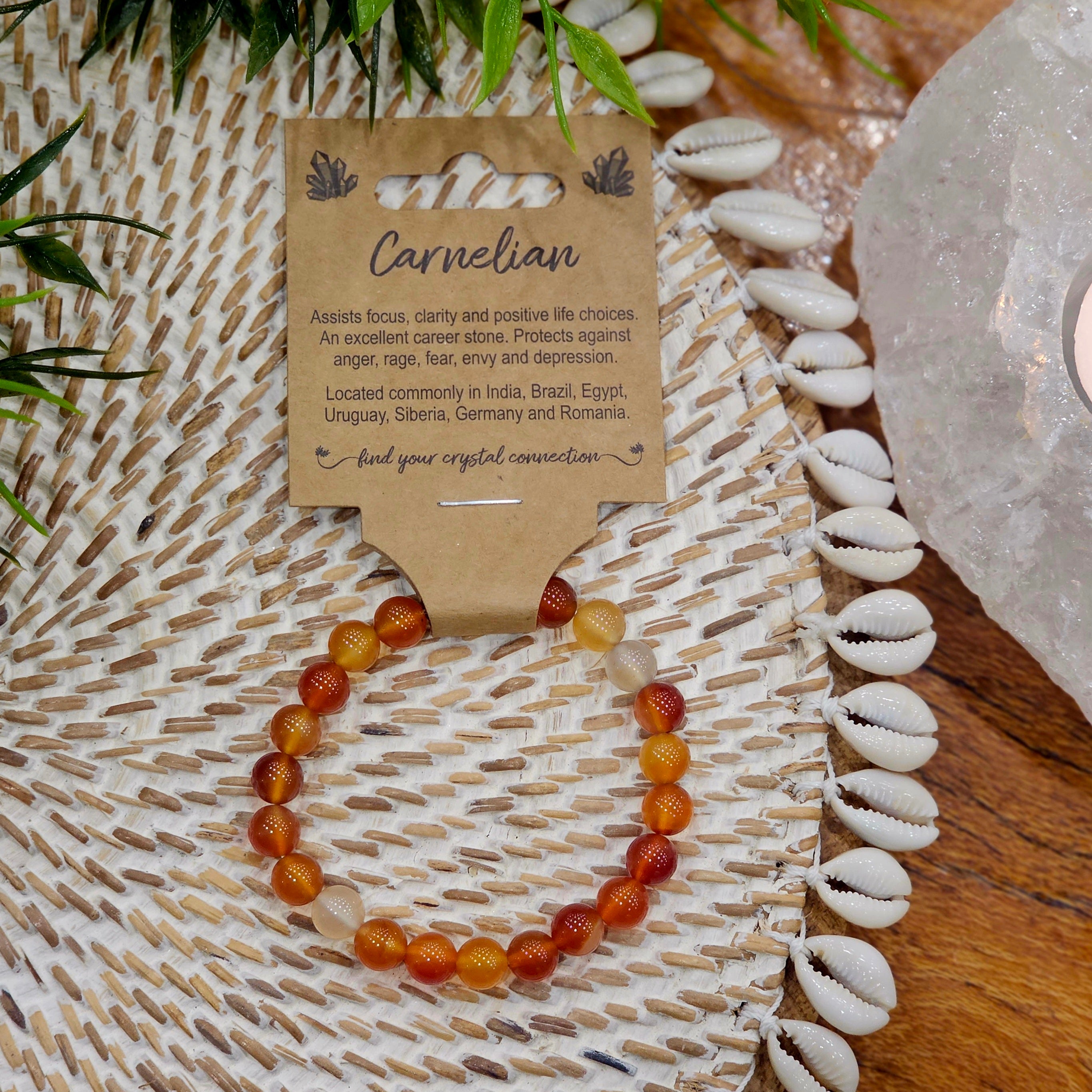Carnelian Crystal Bracelet Medium