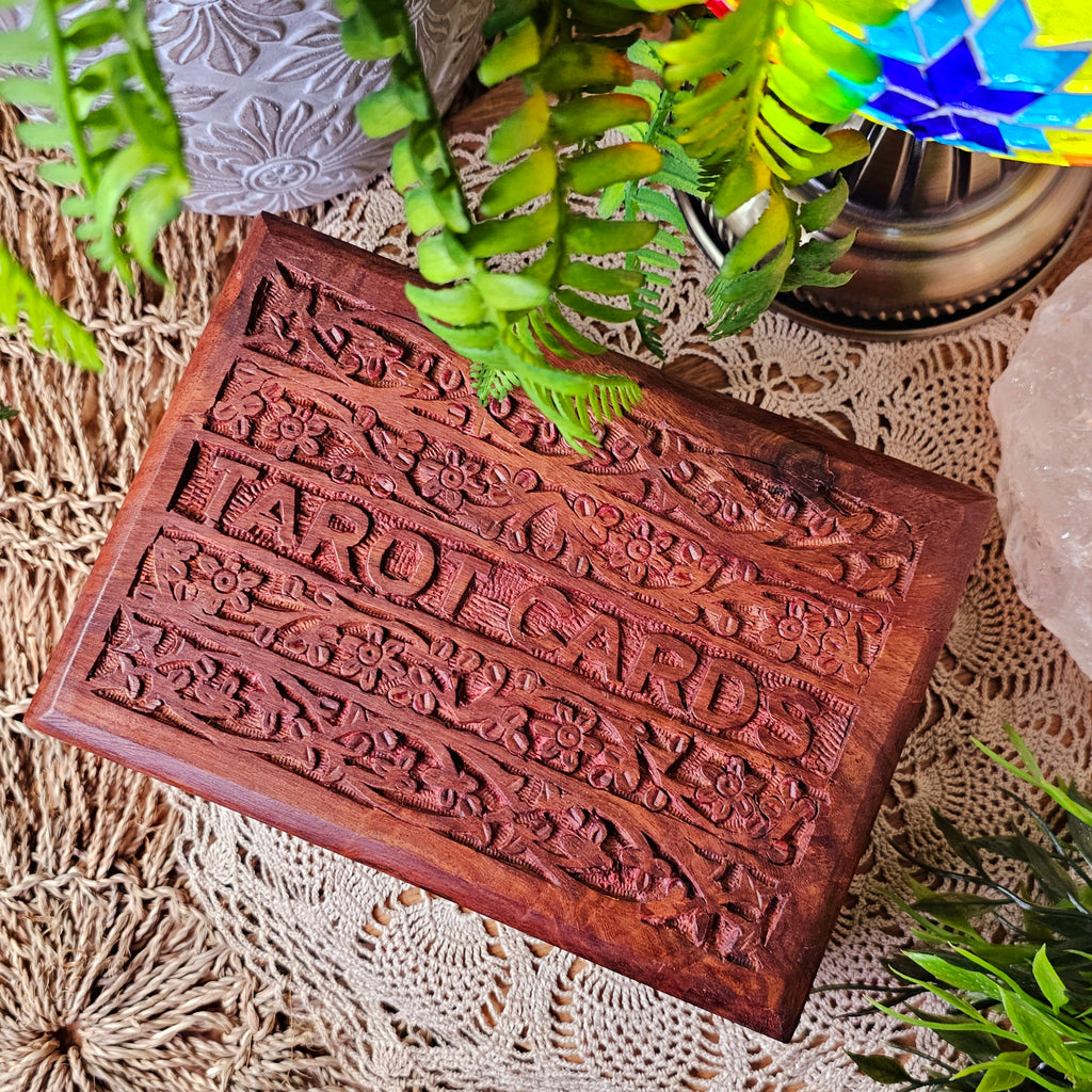 Wooden Tarot Card Box